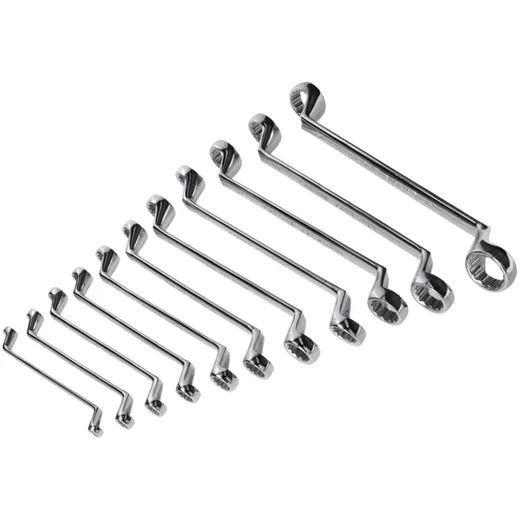 ring spanner set deep offset, 6-32mm 12-piece 43452 ring spanner set deep offset, 6-32mm 12-piece 43452