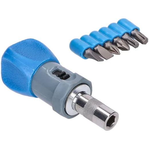 stubby ratchet screwdriver set 7-piece 43466