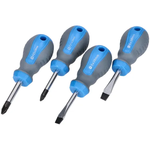 stubby screwdriver set 4-piece 43476