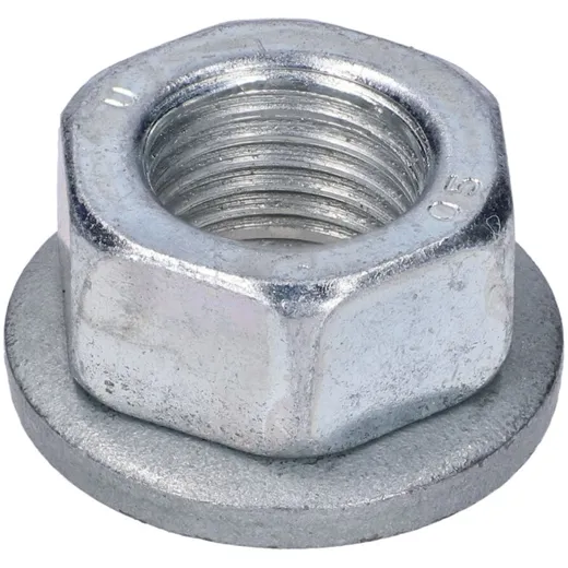 Mutter mit Flansch M12x1,25 für Piaggio, Gilera, Vespa, Minarelli AM5, AM6 43582