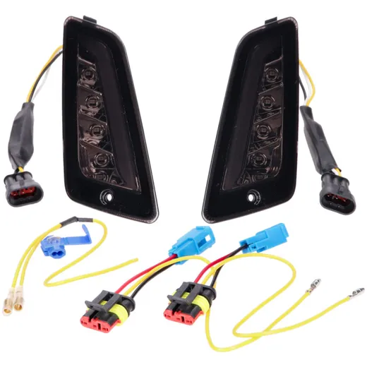 Indikator Blinker Set vorn LED rauchgrau getönt für Vespa GT, GTL, GTV, GTS 125-300 43909
