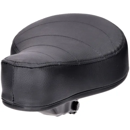 saddle / seat flat black quilted spring-mounted with Puch logo for Puch moped 44265