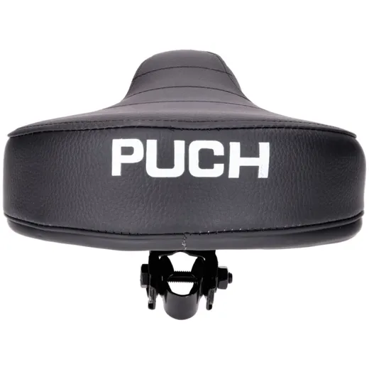 Sattel / Sitz flach schwarz abgesteppt gefedert mit Puch-Sch_3