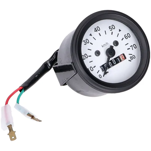 speedometer 80km/h round shape 60mm for Puch, Simson, Kreidler, Sachs Zündapp and others 44279
