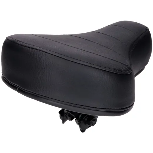 Sattel / Sitz flach 60mm abgesteppt schwarz für Puch, Kreidl_2