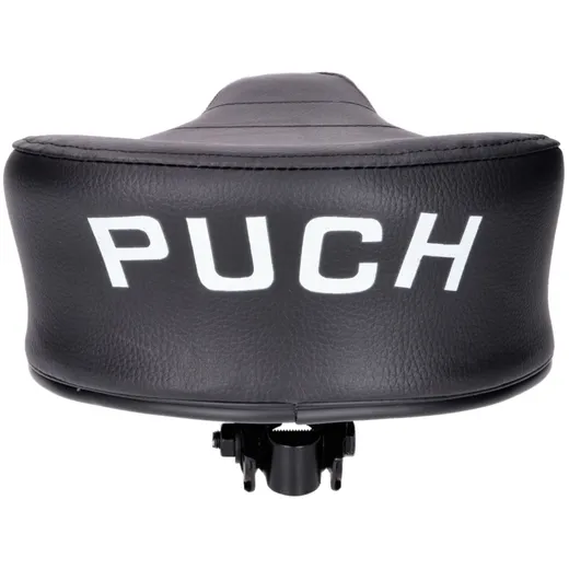 Sattel / Sitz neuer Typ schwarz mit Puch-Schriftzug für Puch_3