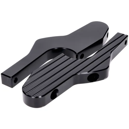 Adapter Fußraste Satz Sozius Aluminium CNC schwarz matt für _1