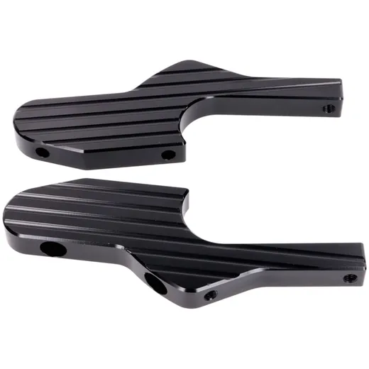 Adapter Fußraste Satz Sozius Aluminium CNC schwarz matt für _2