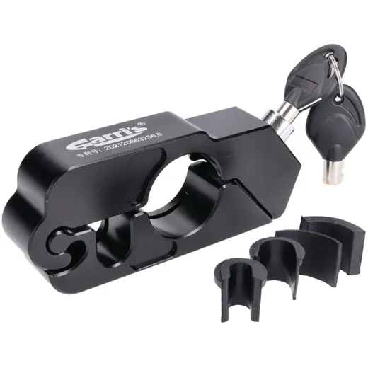 throttle / brake lever lock anti-theft aluminum black for scooter, motorcycle 44481