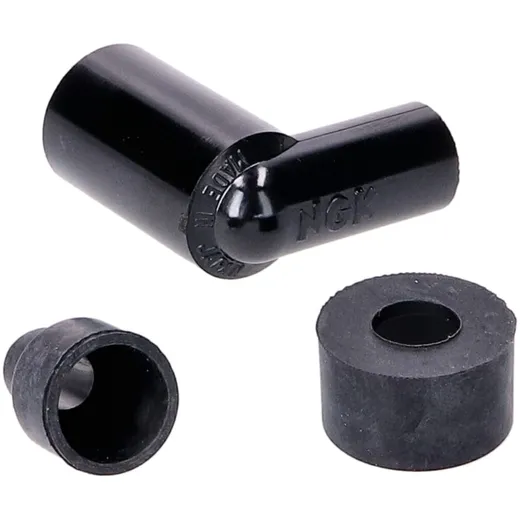 spark plug cap NGK 90° splash-proof, rubber, short LZEH 44493
