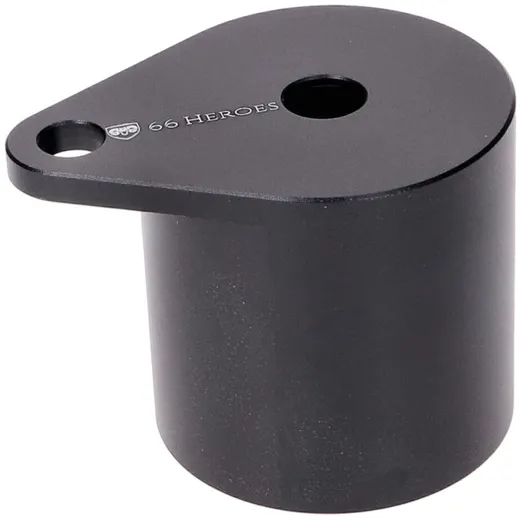 Halterung Tachometer 66Heroes 48mm Aluminium schwarz eloxier_1