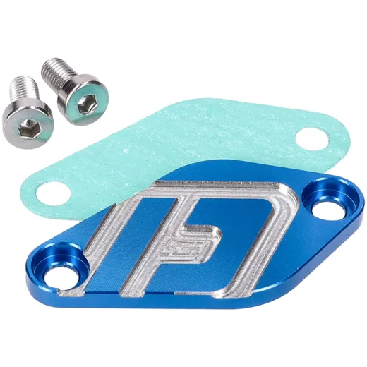 Mischpumpe Ölpumpenabdeckung Doppler V2 blau für Minarelli AM6, Derbi EBE, EBS, D50B 44592-BL