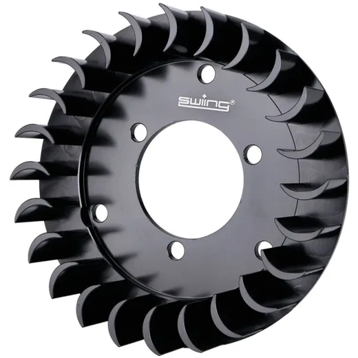 fan wheel swiing aluminum CNC black for Sachs 50/2, 50/3, HPI, Bosch, Ducati ignition 44752