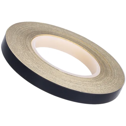 Rad Felgenrand Aufkleber reflektierend 7mm - schwarz - 900cm 44779