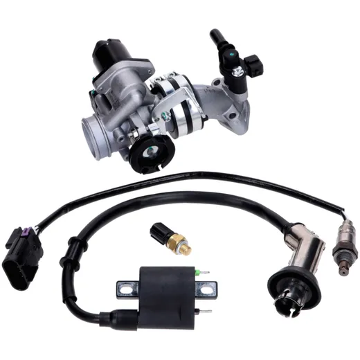 Einspritzanlage komplett für 139QMB 50ccm EFI Euro4 / Euro5, GT Union GT3, Striker, Alpha Motors Shark, GMX 460 44801 Einspritzanlage komplett für 139QMB 50ccm EFI Euro4 / Euro5, GT Union GT3, Striker, Alpha Motors Shark, GMX 460 44801