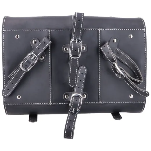 Lederkoffer Echtleder schwarz ca. 26 Liter 38x27x26 für Vesp_2