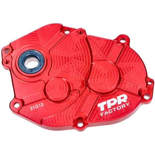 Getriebedeckel Racing TPR Factory CNC rot eloxiert für Minarelli lang 48827