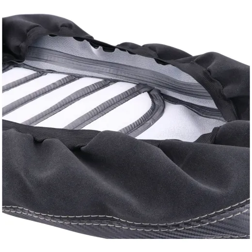 seat cover black, white stitch seam for Vespa GTS 125, 300 4_3