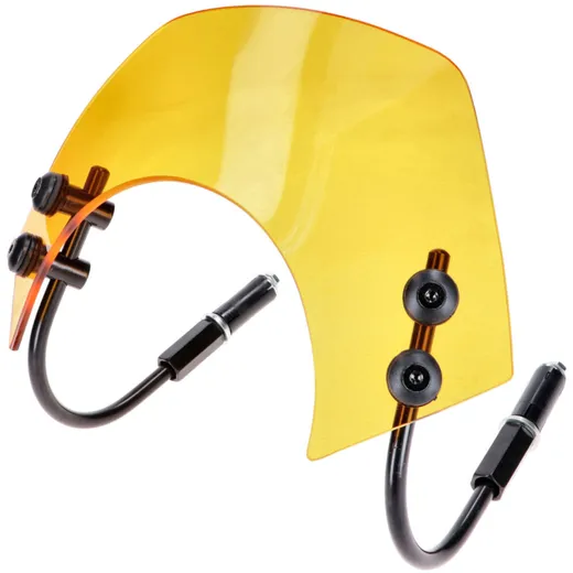 windshield short type, yellow tinted w/ mount for Vespa GT, _1