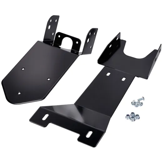 Kennzeichenhalter mit Spritzschutz schwarz beschichtet für R_1