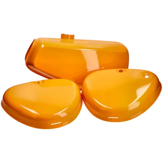 Benzintank und Seitendeckel Set orange für Simson S50, S51, S70 49097