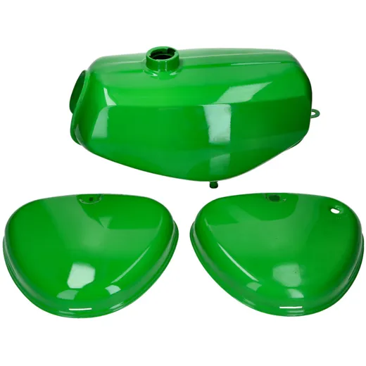 B-Ware Benzintank und Seitendeckel Set grün für Simson S50, S51, S70 49100-B