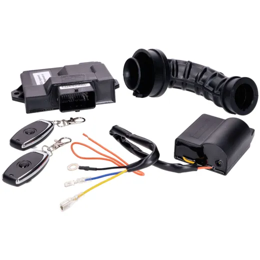 ECU engine control unit w/ remote control 25km/h to 50km/h for Vespa Primavera, Sprint, Piaggio ZIP 4T Euro5 49128