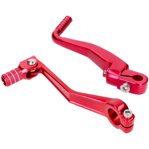 Schalthebel Kickstarter Set klappbar Aluminium rot eloxiert für Simson S50, S51, S53, S70, S83 49314 Schalthebel Kickstarter Set klappbar Aluminium rot eloxiert für Simson S50, S51, S53, S70, S83 49314