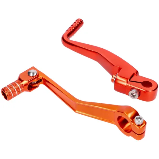 Schalthebel Kickstarter Set klappbar Aluminium orange eloxiert für Simson S50, S51, S53, S70, S83 49317 Schalthebel Kickstarter Set klappbar Aluminium orange eloxiert für Simson S50, S51, S53, S70, S83 49317