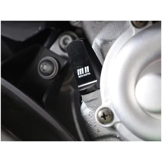 Oil filler cap with dipstick -MOTO NOSTRA, CNC, black shiny-_1