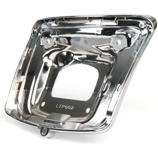 Tail light frame for conversion -MOTO NOSTRA to mount old type tail light until 2014 on vehicles from 2014, chrome- Vespa GTS 12