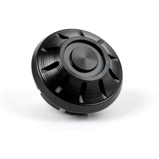 Abdeckkappe Radmutter / Felge Ø=35mm Moto Nostra CNC, schwarz glänzend Vespa PX (-1984 hinten), Rally, Sprint, TS, GT, GTR, GS16
