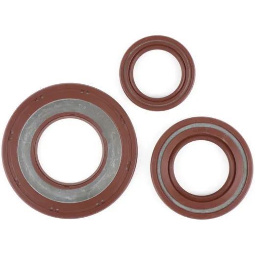 Oil seal set engine -BGM PRO, FKM/Viton® (E10/etahnol resistant) rubber,brown- Vespa Largeframe PX (-1984), P80X, P125X, P150X, Oil seal set engine -BGM PRO, FKM/Viton® (E10/etahnol resistant) rubber,brown- Vespa Largeframe PX (-1984), P80X, P125X, P150X,