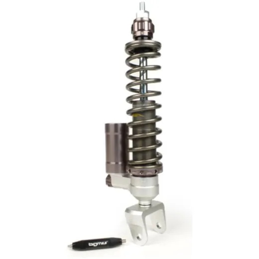 Stoßdämpfer hinten BGM PRO SC/R12 COMPETITION, 330mm, grau für Vespa PX80, PX125, PX150, PX200, T5 125cc, Vespa Rally180, Vespa