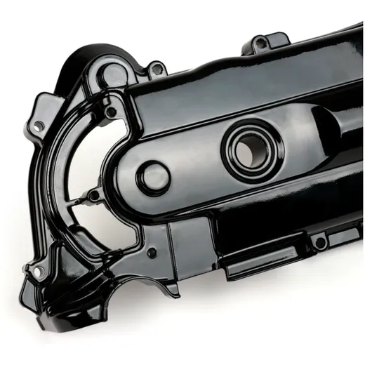 Variator cover -MOTO NOSTRA, glossy black- Vespa Primavera 5_3