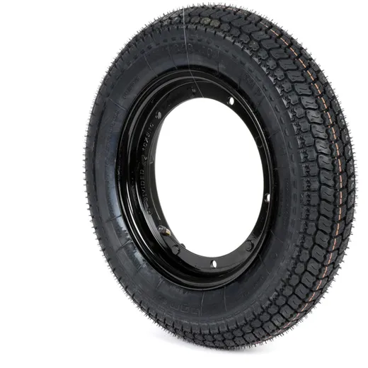 Komplettrad BGM PRO 3.50-10 Zoll TT 59P reinforced schwarz für Vespa Largeframe PX, Sprint, Rally, GT, GTR, TS, T4, LML Star, St