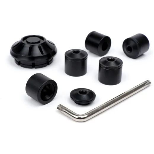 Caps- Set wheel nut / rim Ø=35mm -MOTO NOSTRA, CNC, black sh_3