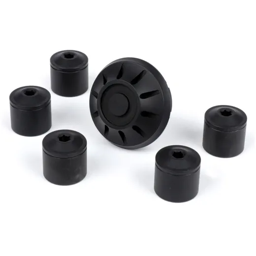 Caps- Set wheel nut / rim Ø=35mm -MOTO NOSTRA, CNC, black ma_3
