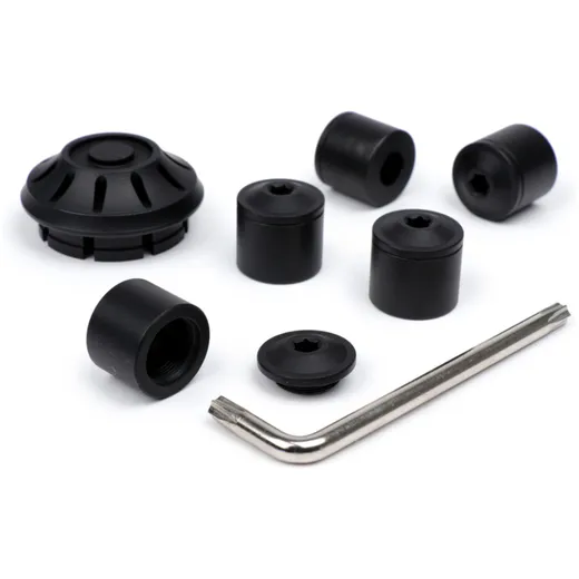 Caps- Set wheel nut / rim Ø=35mm -MOTO NOSTRA, CNC, black ma_1