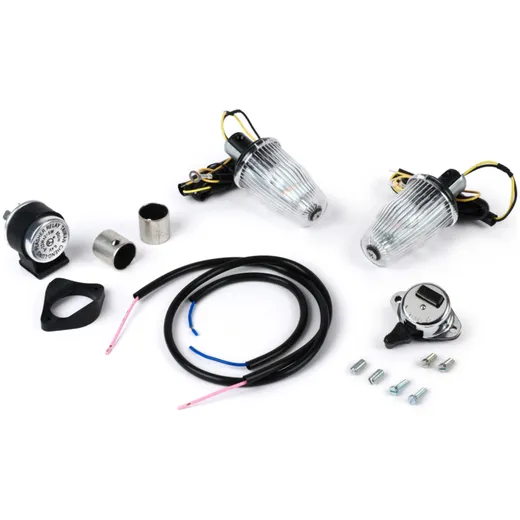 Blinker Nachrüst Set für Lenkerendenblinker Moto Nostra LED, 6 Volt für Vespa 50218