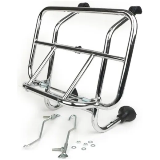 Gepäckträger vorne Moto Nostra Chrom für Vespa Smallframe, Wideframe, Rally 50239 Gepäckträger vorne Moto Nostra Chrom für Vespa Smallframe, Wideframe, Rally 50239