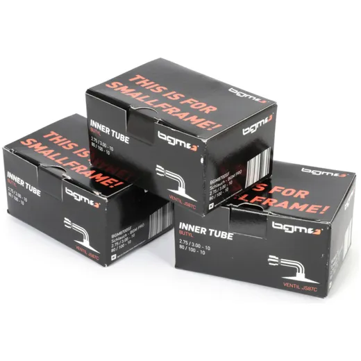 Tube-Kit (3x) -BGM PRO 10 inch- 3.00-10, 90/90-10 - Vespa Smallframe e.g. V50, 50N, Special, V90, PV, ET3, PK, Lambretta Lui, J5