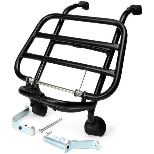 Gepäckträger vorne Moto Nostra klappbar mattschwarz für Vespa GT, GTS Super, GT60, HPE, Supertech, Super Sport, Sei Giorni 50470