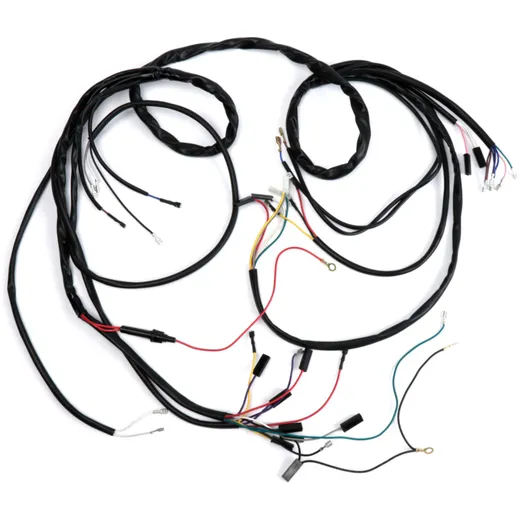 Wiring loom -BGM ORIGINAL- Vespa P-range (-1984) (German models), 1982-1984, 12V electronic ignition, with voltage regulator, wi