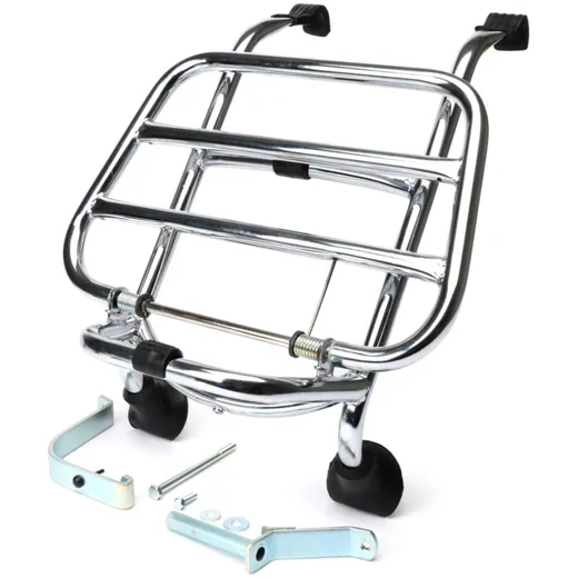 Gepäckträger Moto Nostra Chrom klappbar vorne für Vespa GT, GTL, GTV, GTS, GTS Super, GT60, HPE, Supertech, Super Sport, Sei Gio
