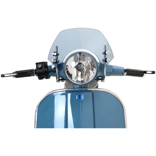 Flyscreen with chromed brackets -MOTO NOSTRA, w=340mm, h=105_2