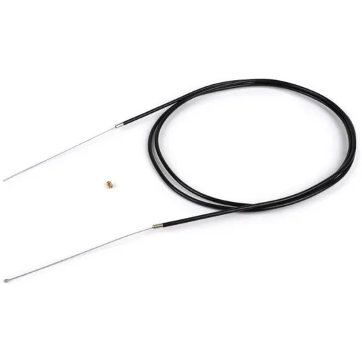 Universal cable -BGM ORIGINAL, Ø=1.2mm x 2500mm, hose= 2200mm, fitting Ø=3mm x 3mm, PE inner liner, plaited cable, black- used a