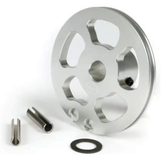 Gear change roller -BGM Pro made by JPP- Lambretta LI (series 3 since 1966), LIS (since 1966), SX, DL, GP - silver anodised 5066