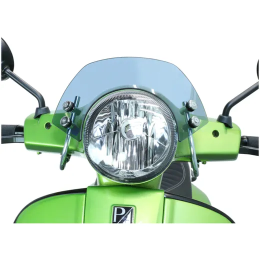 Flyscreen with chromed brackets -MOTO NOSTRA, w=340mm, h=105_2