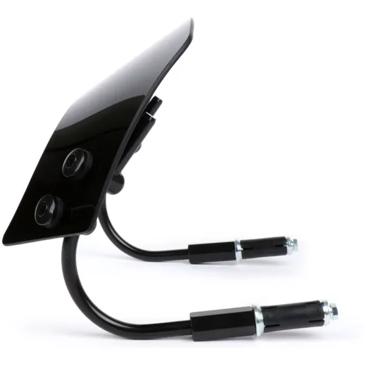 Flyscreen with black brackets -MOTO NOSTRA, w=340mm, h=105mm_3